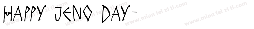 HAPPY JENO DAY字体转换